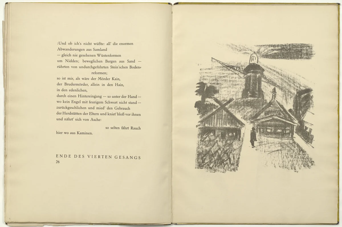 Untitled (plate, facing page 26) from Die Samländische Ode (The Samland Ode) by Max Pechstein, illustrated book, 1918