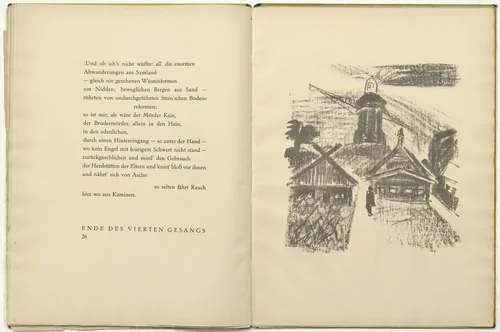 Untitled (plate, facing page 26) from Die Samländische Ode (The Samland Ode) by Max Pechstein, illustrated book, 1918