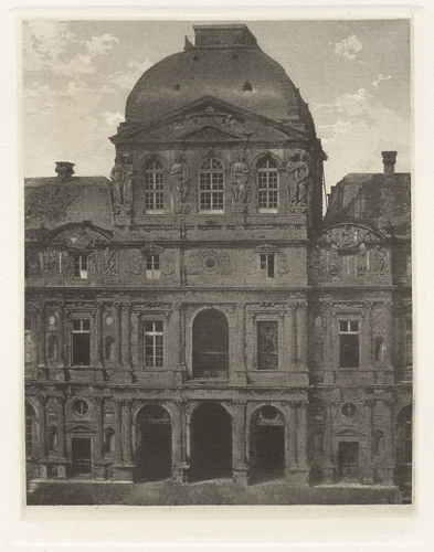 Planche VII – Le Louvre, Pavillon de l'Horloge (Plate VII – The Louvre, Pavilion of the Clock) by Charles Nègre, photograph, 1855