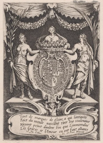 Frontispiece, from Le Combat a la Barrière in the Palace at Nancy by Henri Humbert, printed by Sebastien Phillipe by Jacques Callot, print, 1627