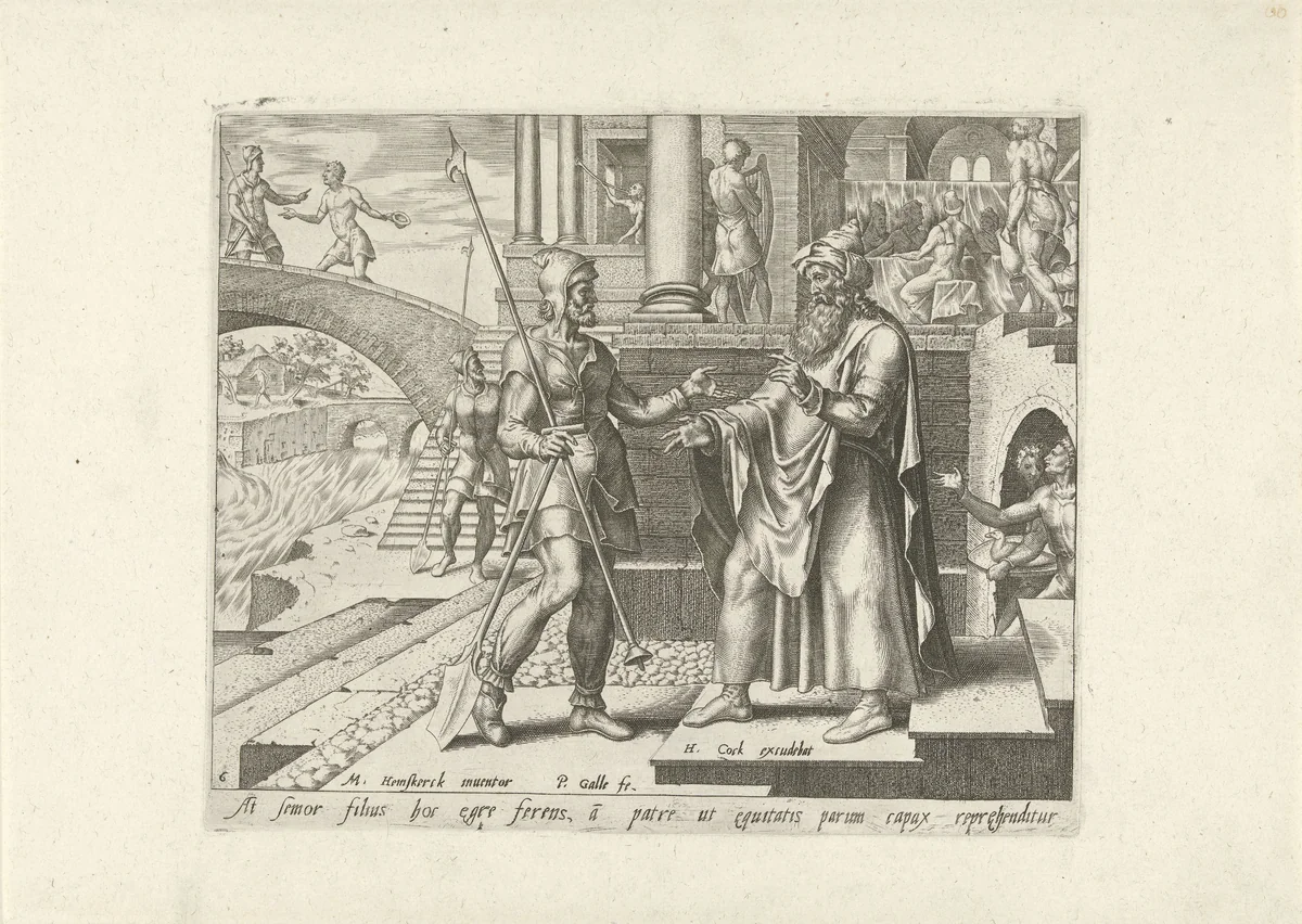 De oudste broer van de verloren zoon is woedend by Unknown, print, 1562