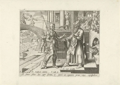 De oudste broer van de verloren zoon is woedend by Unknown, print, 1562