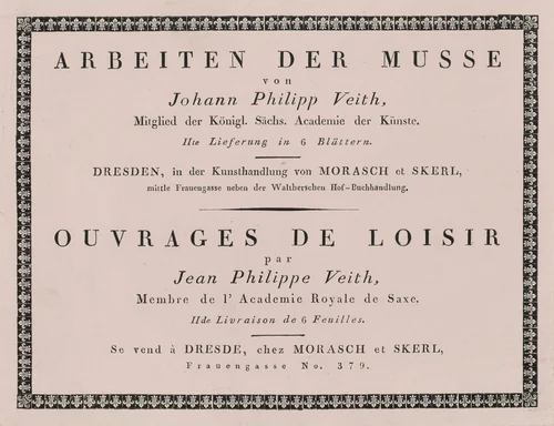 Arbeiten der Musse/Ouvrages de Loisir (Works of Leisure), Part 2 by Philipp Veith, portfolio, 1824