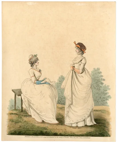 Fashion plate by Nicolaus Heideloff, artwork, 1799