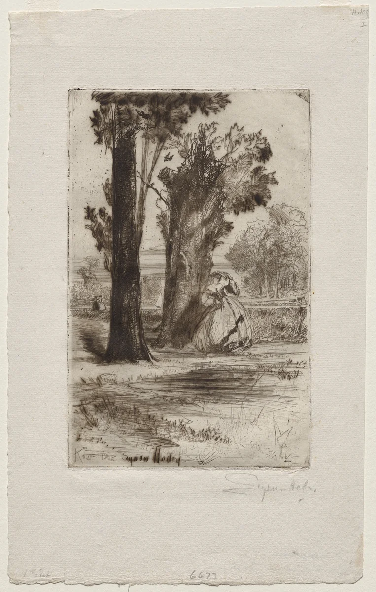 Vicarage at Sonning by Francis Seymour-Haden, print