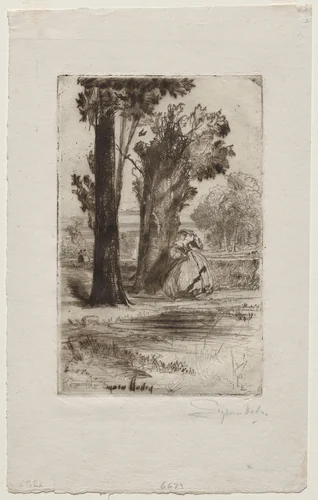 Vicarage at Sonning by Francis Seymour-Haden, print