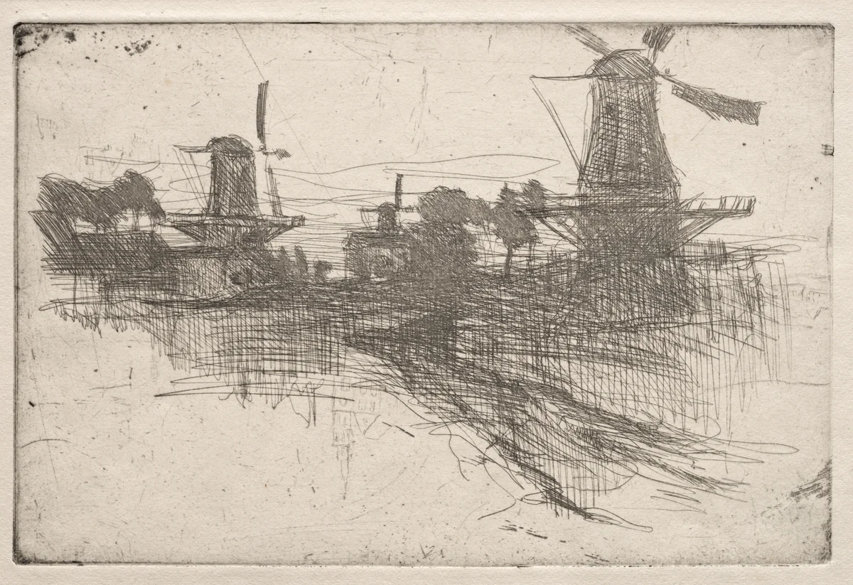 Evening, Dordrecht by John Henry Twachtman, print, 1881-1883