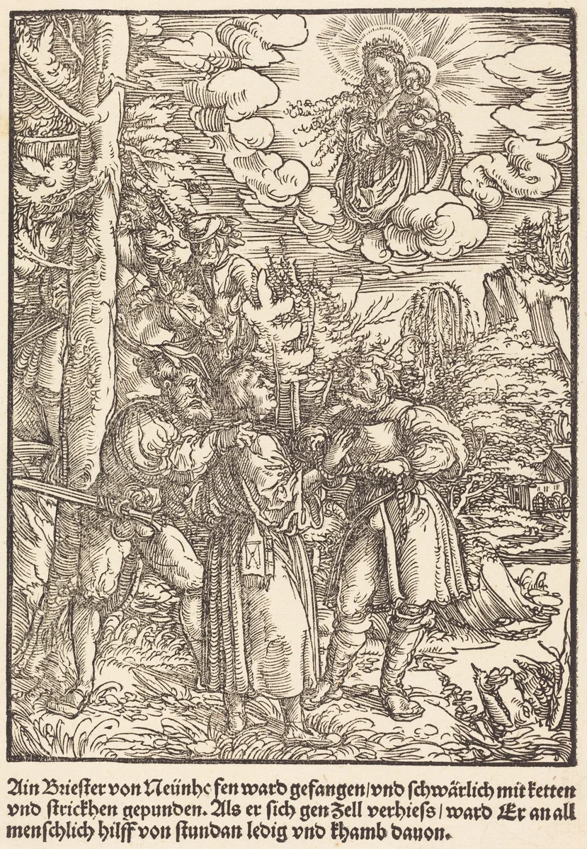 Ain Briester von Neunhe ... by Master of the Miracles of Mariazell, print, 1503