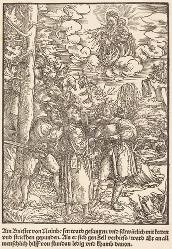 Ain Briester von Neunhe ... by Master of the Miracles of Mariazell, print, 1503