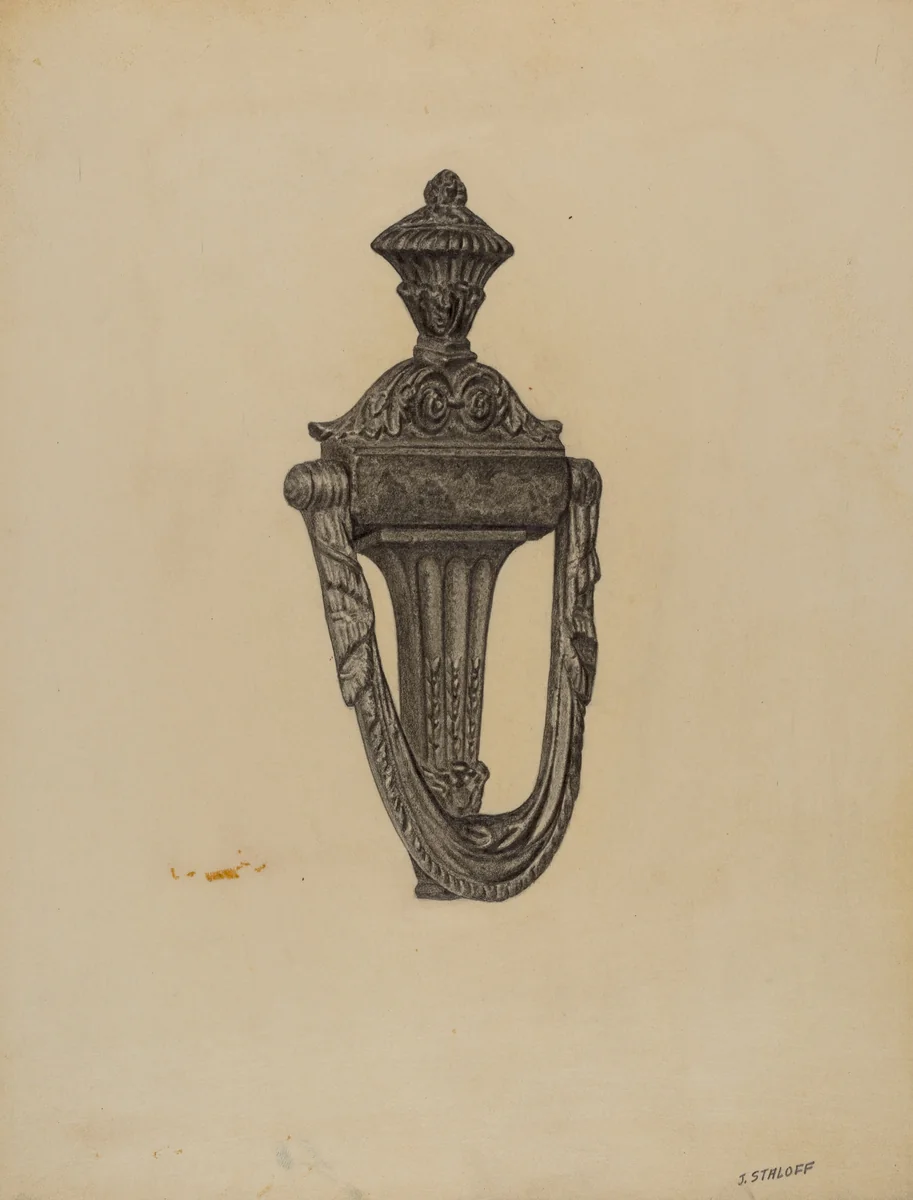 Door Knocker by Jack Staloff, index of american design, 1938