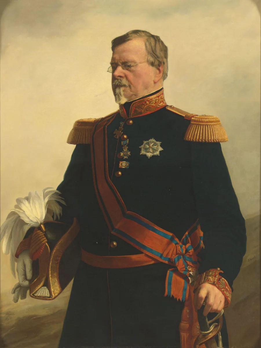 Bernhard (1792-1862), hertog van Saksen-Weimar. Generaal in Nederlandse dienst by Jacob Spoel, painting, 1840-1862