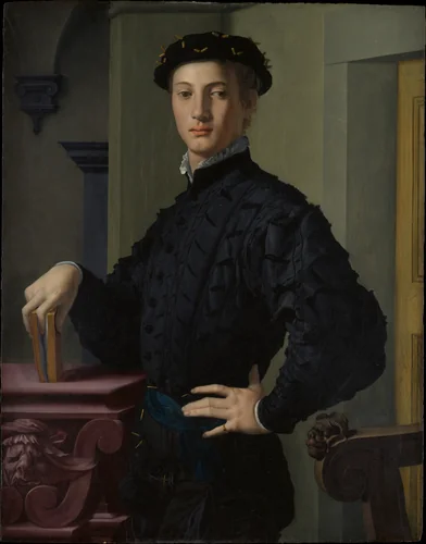 Portrait of a Young Man by Bronzino, painting, 1530-1539