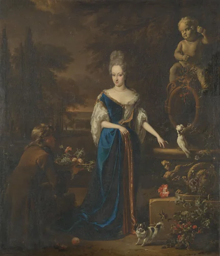 Portrait of Maria Cornelisz, Wife of Silvester van Tongeren by Jan Weenix, painting, 1680-1719