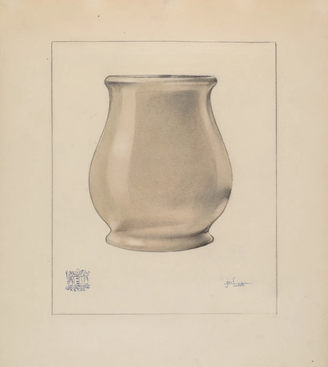 Waste Jar by Joseph Sudek, index of american design, 1937