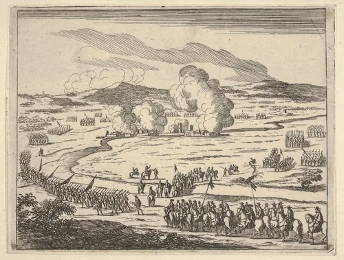 The Seige of Alessandria Begins, from "L'Idea di un Principe ed Eroe Cristiano in Francesco I d'Este, di Modena e Reggio Duca VIII [...]" by Bartolomeo Fenice, print, 1659
