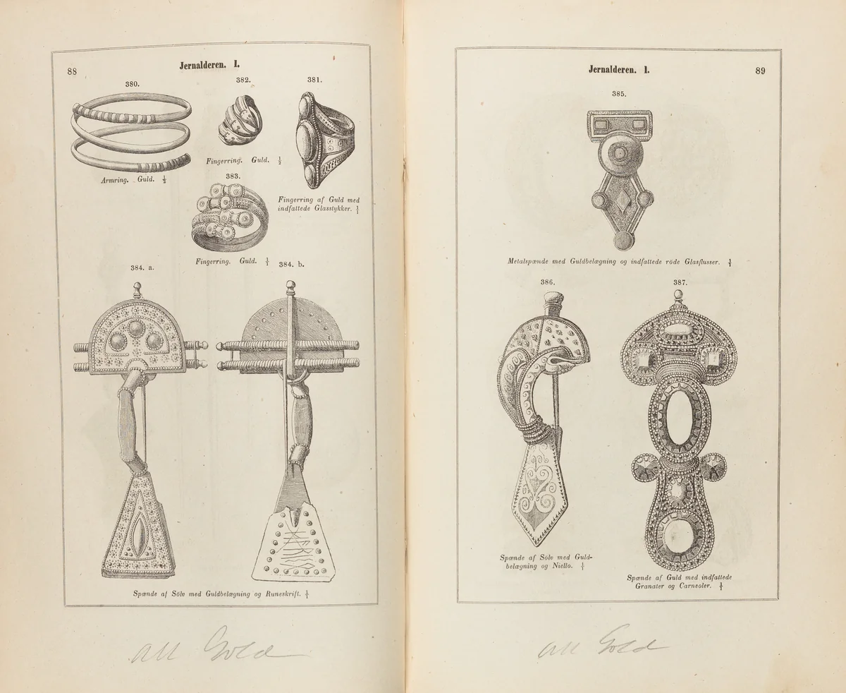 Nordiske oldsager i det Kongelige museum i Kjöbenhavn by Jens Jacob Asmussen Worsaae, artwork, 1859