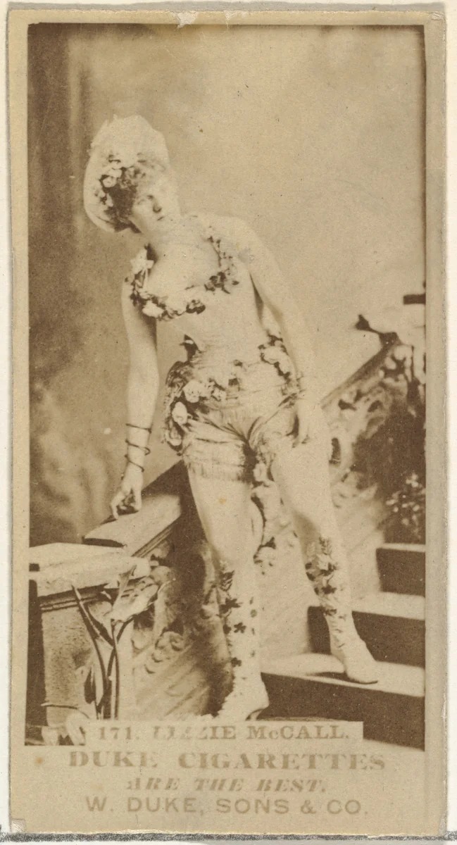 Card Number 171, Lizzie McCall, from the Actors and Actresses series (N145-7) issued by Duke Sons & Co. to promote Duke Cigarettes by W. Duke, Sons & Co., photograph, 1880-1889
