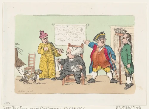 The Damnation of Obadiah (Tristram Shandy) by Thomas Rowlandson, print, 1803