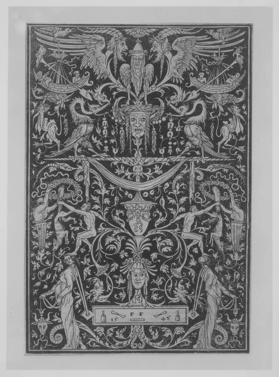 Ornament Print Panel by Peter Flötner, print, 1500-1546