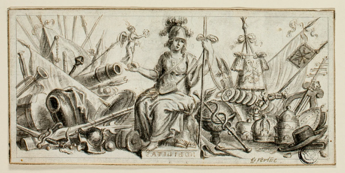 Nobilitas by George Vertue, drawing, 1704-1756