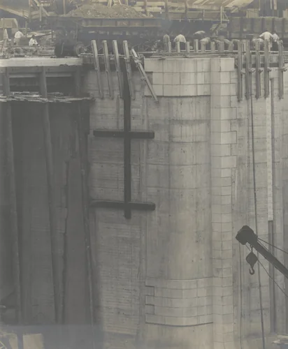 Balboa Terminals. Dry Dock #1. Showing Granite Caisson Seat by Unidentified Photographer, photograph, 1916