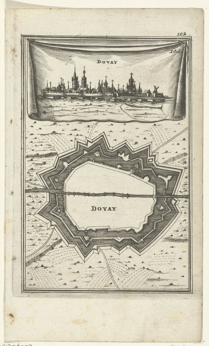 Illustratie voor 'Den Arbeid van Mars' van Allain Manesson Mallet by Romeyn de Hooghe, print, 1672