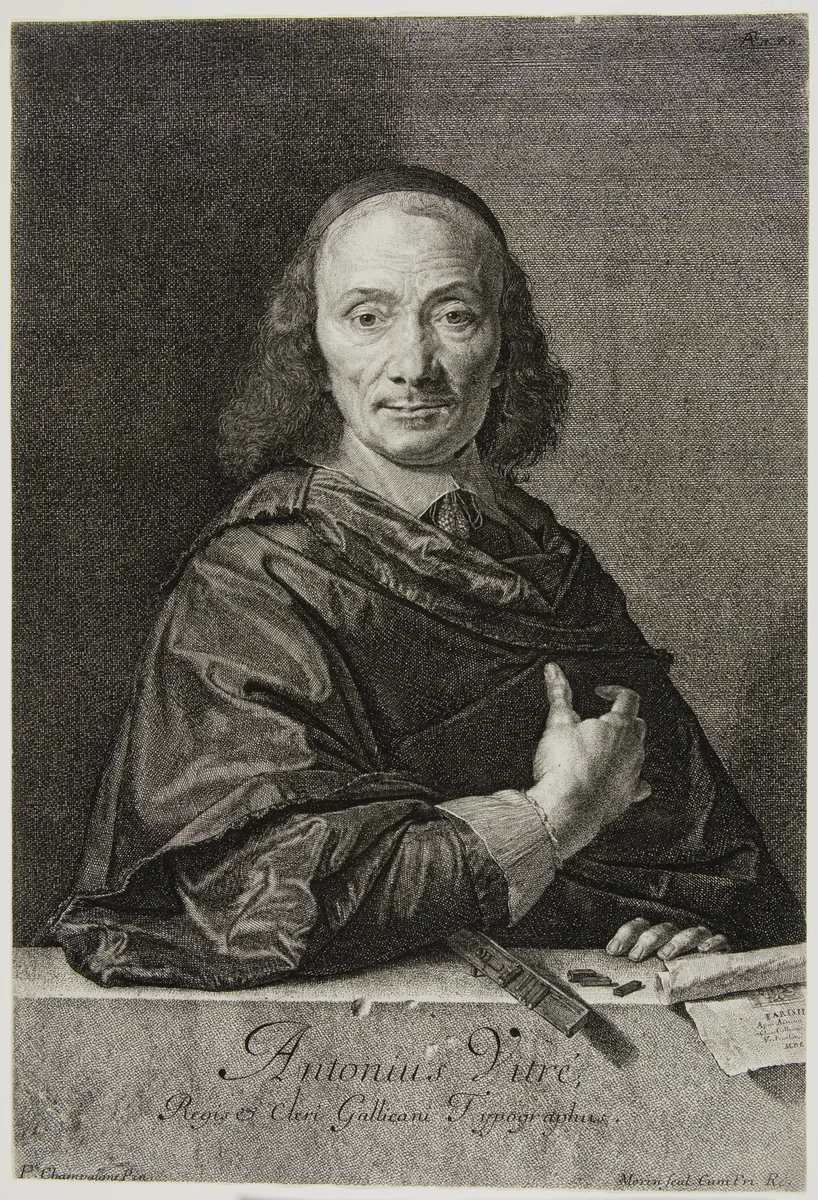 Antoine Vitré by Jean Morin, print, 1640-1650