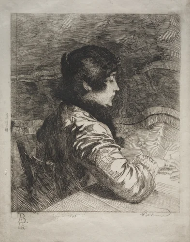 Madame Besnard by Albert Besnard, print, 1884