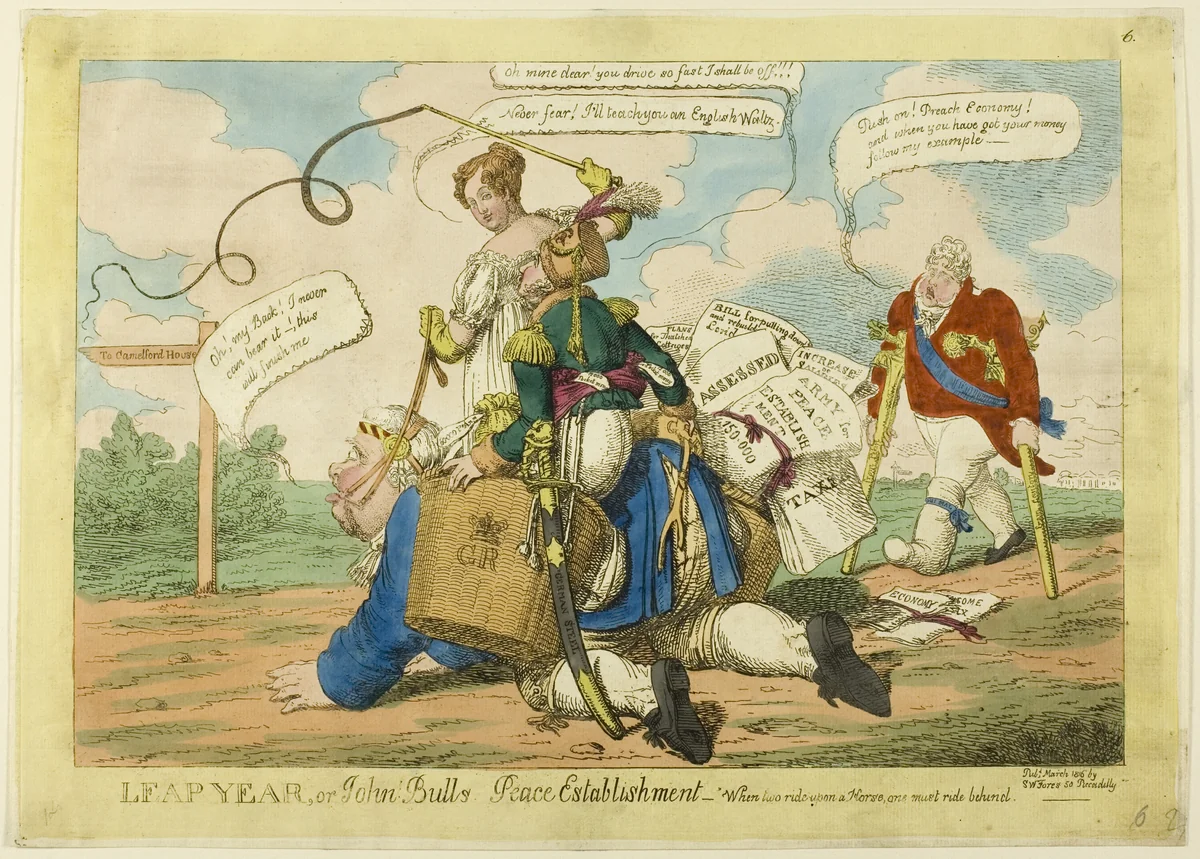 Leap Year by Charles Williams, print, 1816