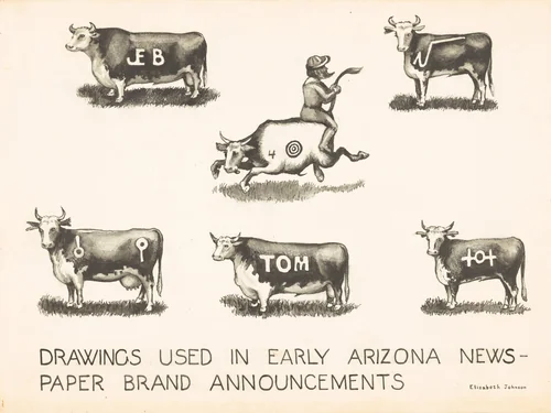 Newspaper Brand Announcements by Elizabeth Johnson, index of american design, 1942