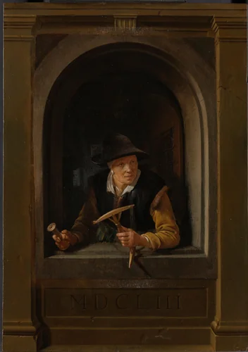 A Fisherman's Wife by Gerard Dou, painting, 1653