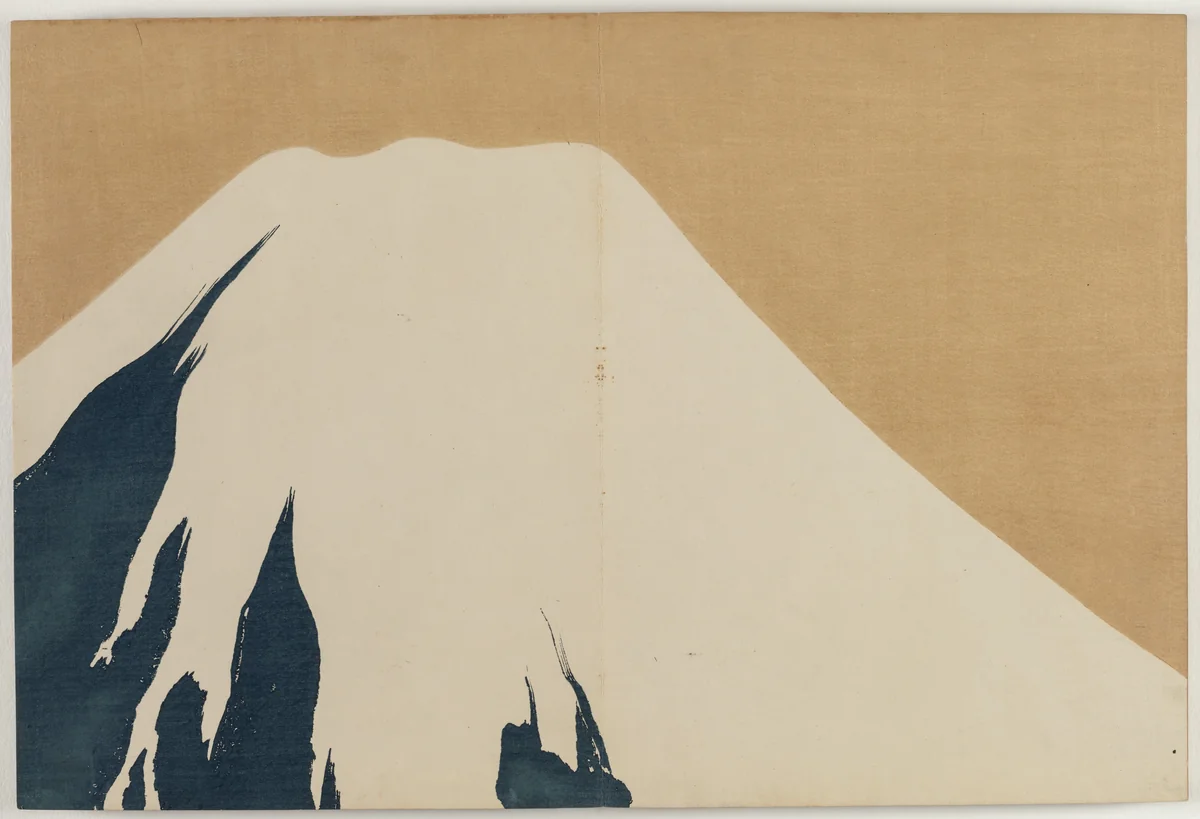 Flowers of a Hundred Worlds (Momoyogusa): Mount Fuji (Fuji) by Kamisaka Sekka, book, 1909-1910