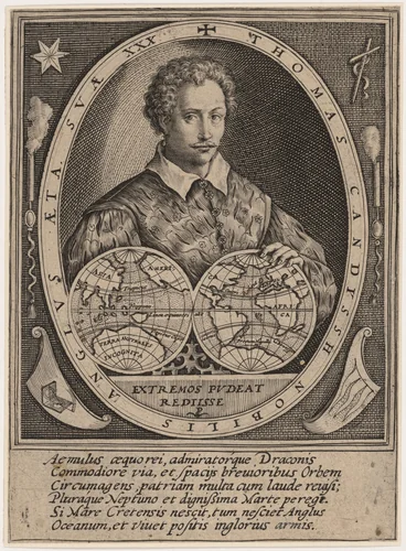 Thomas Cavendish by Crispijn van de Passe I, print, 1598