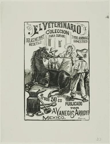 The Veterinarian by José Guadalupe Posada, print, 1871-1913