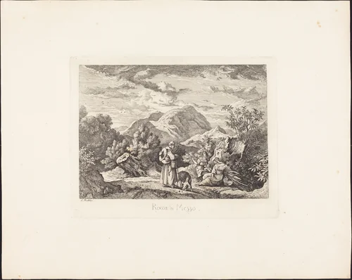 Rocca di Mezzo by Ludwig Richter, portfolio, 1831-1832