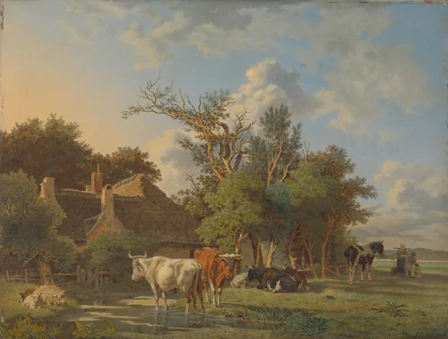 Landscape by Jean François Valois, painting, 1800-1853