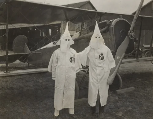 "Invisible Empire Takes to the Air" by Doty, photograph, 1924