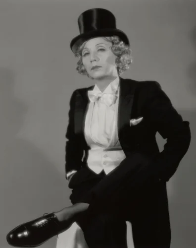 Self-Portrait, Mannish Dietrich by Yasumasa Morimura, photograph, 1996