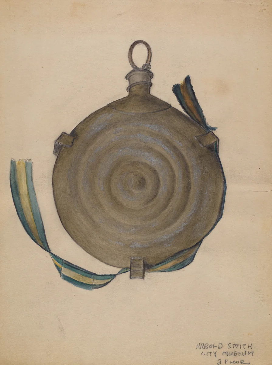 Canteen by Harold Smith, index of american design, 1935-1942