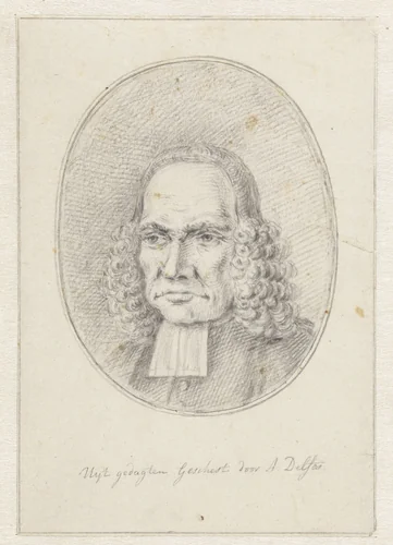 Portret van Gualtherus Zoutmaat by Abraham Delfos, drawing, 1741-1820