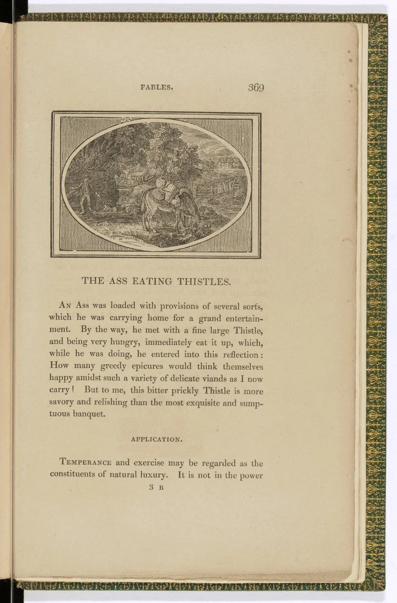 Headpiece (page 369) from The Fables of Aesop by Thomas Bewick, illustrated book, 1818