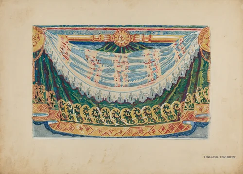 Wall Paper Border Design by Holger Hansen, index of american design, 1939