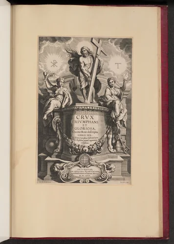 Title Page for Giacomo Bosio, Crux Triumphans et Gloriosa by Cornelis Galle
Peter Paul Rubens, print, 1617