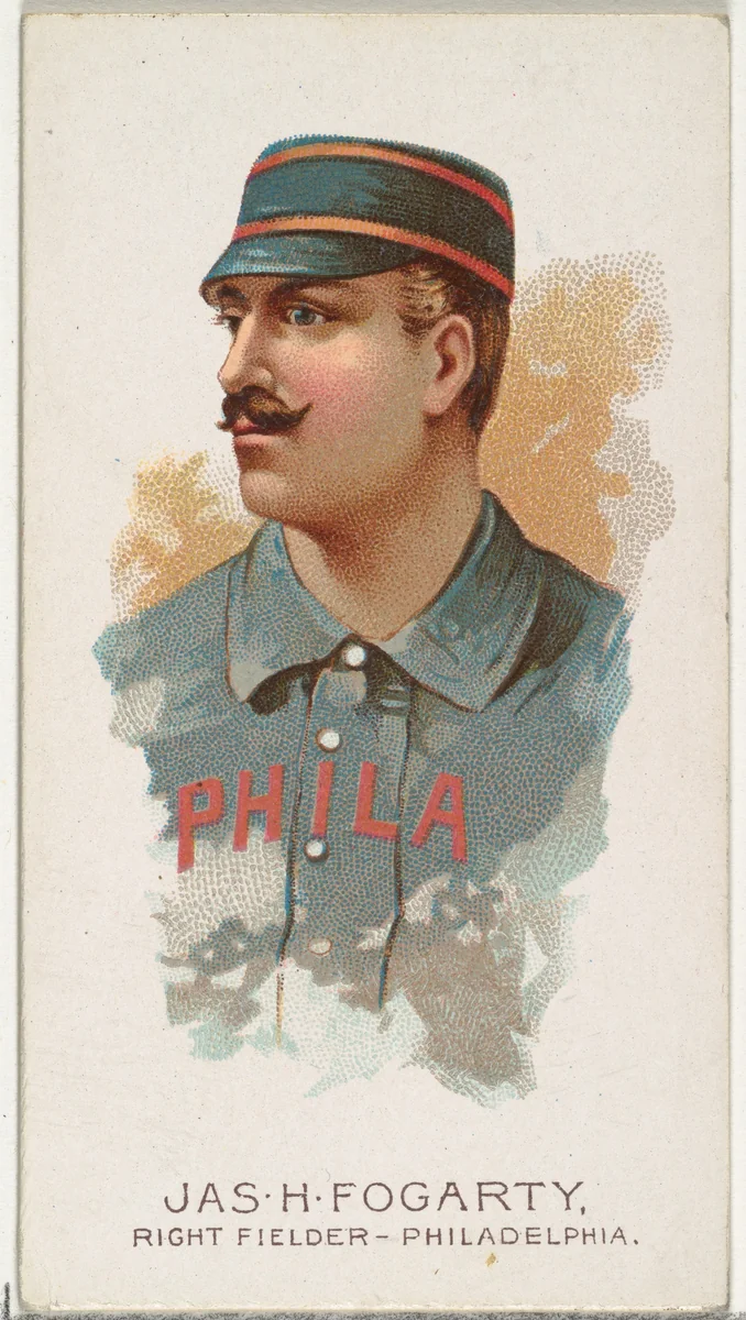 James H. Fogarty, Baseball Player, Right Fielder, Philadelphia, from World's Champions, Series 2 (N29) for Allen & Ginter Cigarettes by Allen & Ginter, print, 1888