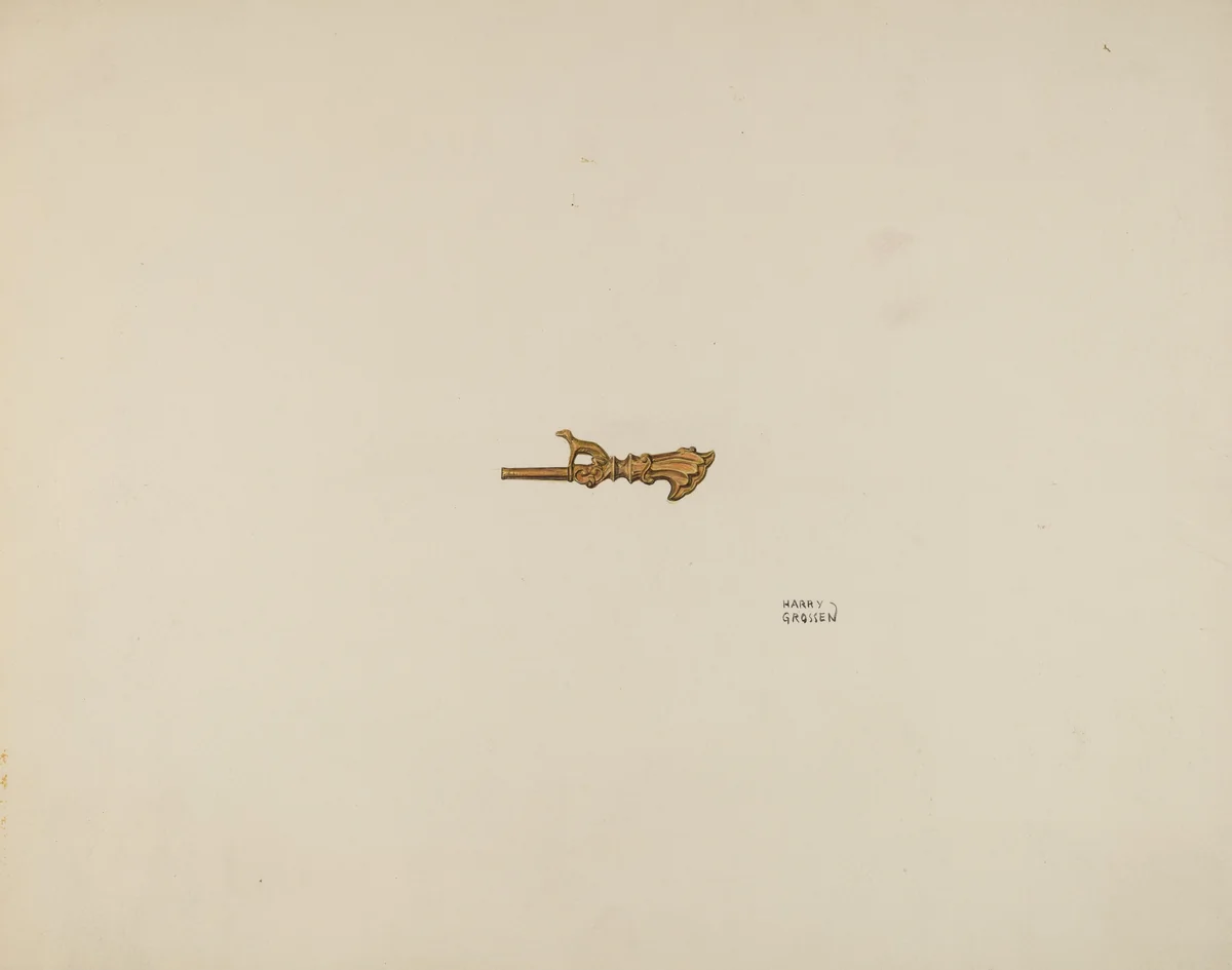 Watch Key by Harry Grossen, index of american design, 1938