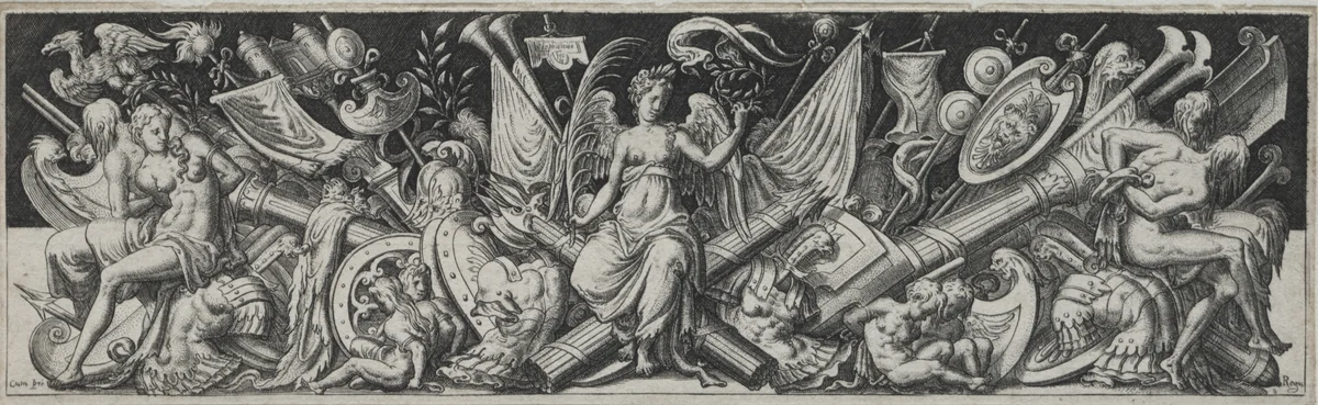 Combats and Triumphs No. 3 by Etienne Delaune, print, 1550-1583