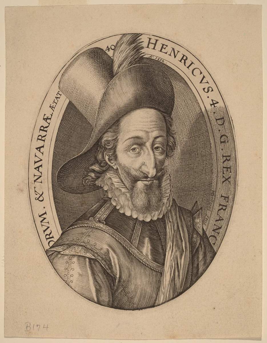 Henry IV, King of France by Hendrick Goltzius, print, 1592