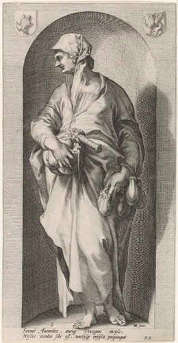 Gierigheid (Avaritia) by Jacob Matham, print, 1593