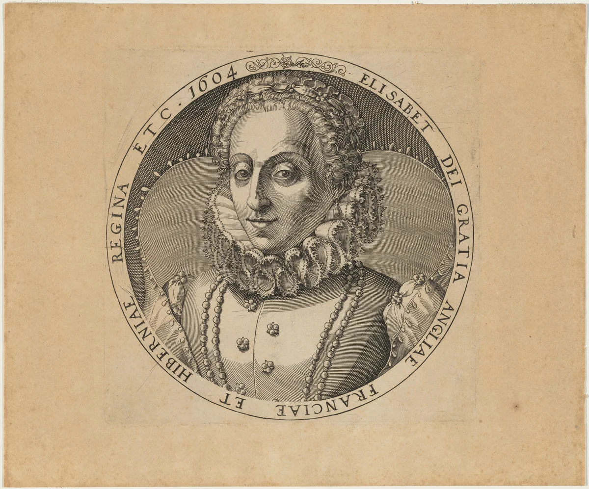 Queen Elizabeth by Unknown 19th Century, print, 1604