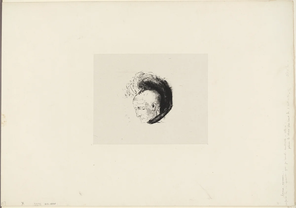 Frontispiece for Le mouvement idéaliste en peinture (The Idealistic Movement in Painting) by André Mellerio by Odilon Redon, print, 1896